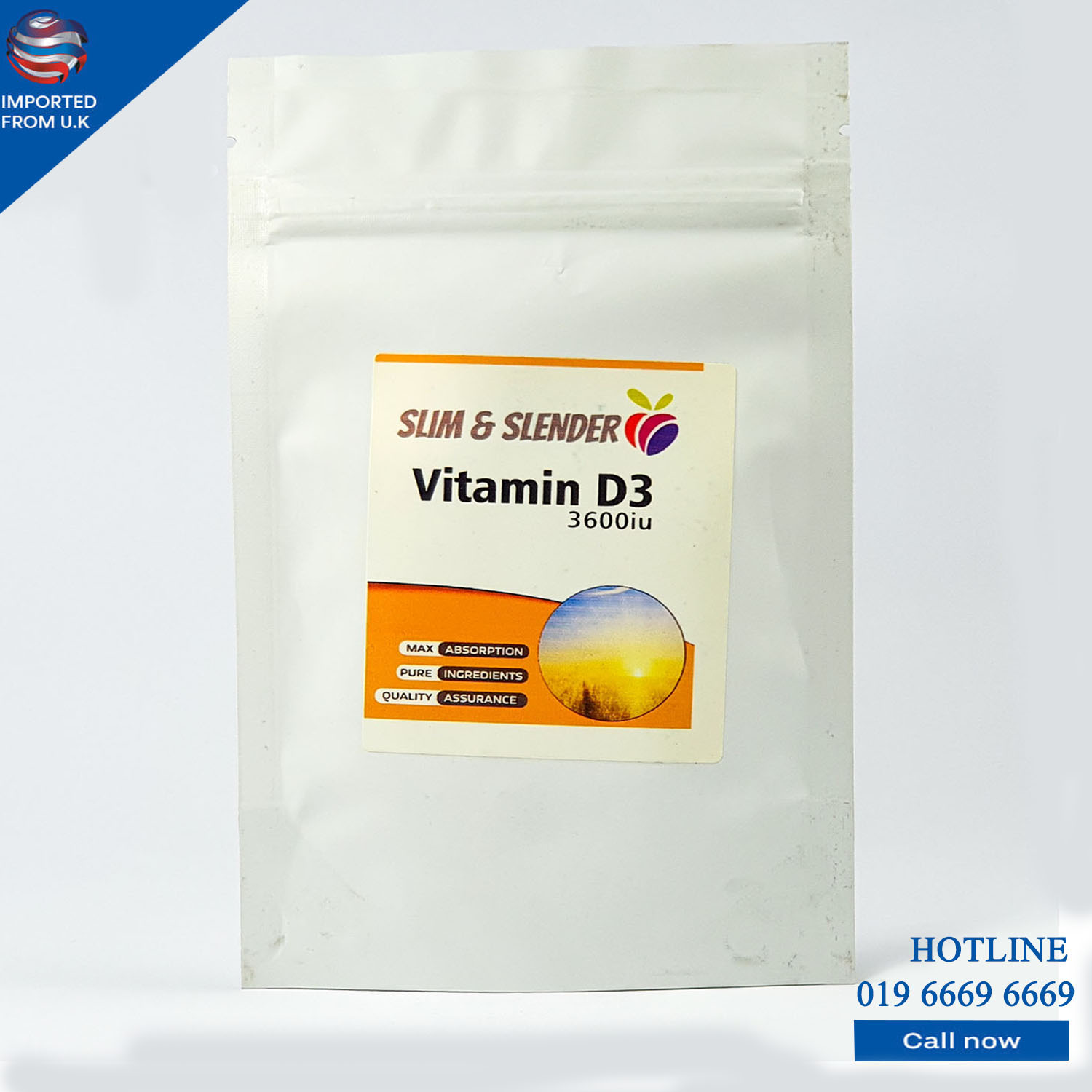 Vitamin D3 (Slim & Slender) 90 Tablets