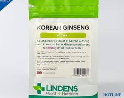 Korean Ginseng (Lindens) 100 Tablets