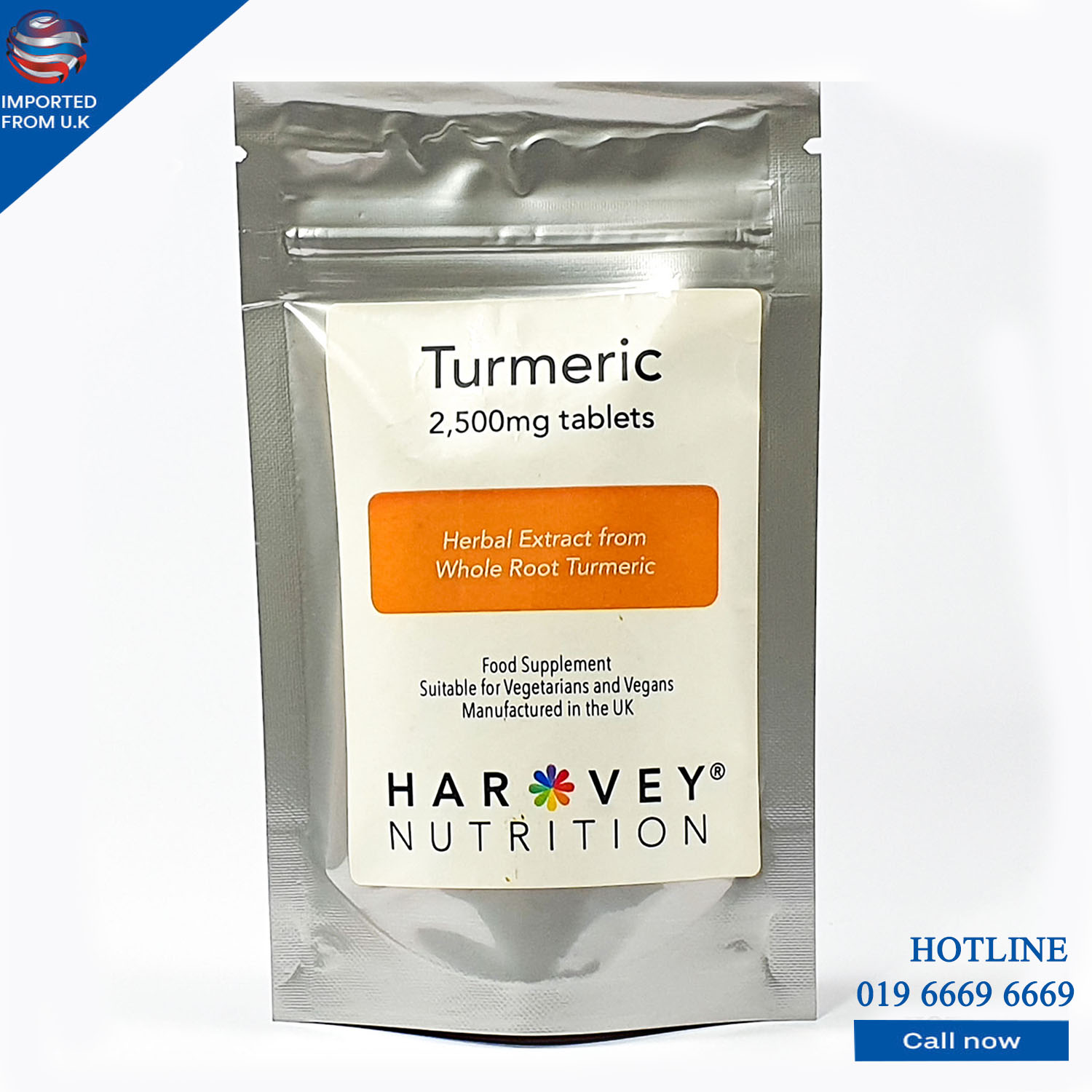 Turmeric (Harvey Nutrition) 120 Tablets